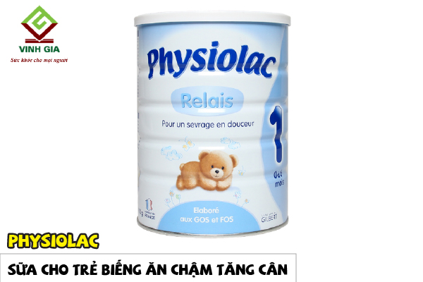 Sữa Physiolac mang lại nhỏ nhắn chán ăn chậm trễ tăng cân