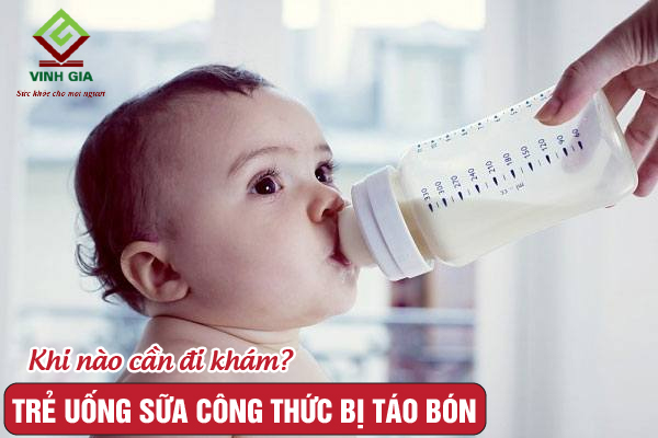 Khi nào cần đi khám nếu bé bị táo bón do uống sữa công thức?