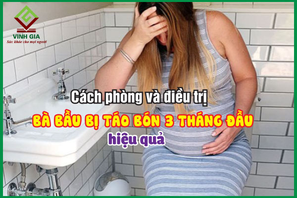Phòng và cải thiện bà bầu bị táo bón 3 tháng đầu hiệu quả
