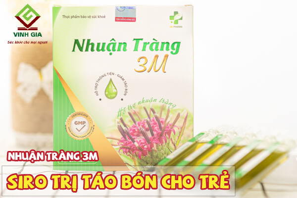 Siro hỗ trợ giảm táo bón cho bé nhuận tràng 3M Siro hỗ trợ giảm táo bón cho bé nhuận tràng 3M
