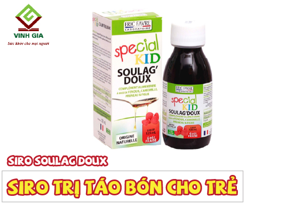 Siro Soulag Doux hỗ trợ giảm táo bón cho trẻ Siro Soulag Doux hỗ trợ giảm táo bón cho trẻ