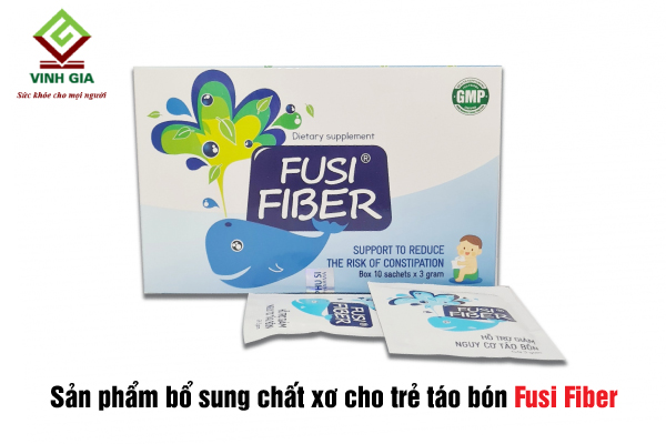 Bé bị táo bón có thể bổ sung chất xơ bằng sản phẩm Fusi Fiber