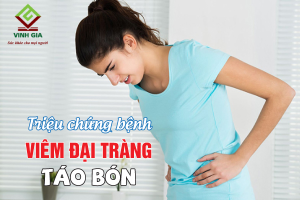 Khi bị viêm đại tràng dạng táo bón sẽ có những triệu chứng như đau bụng, táo bón, sút cân