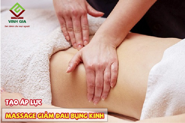 Massage tạo áp lực giúp giảm đau bụng kinh hiệu quả