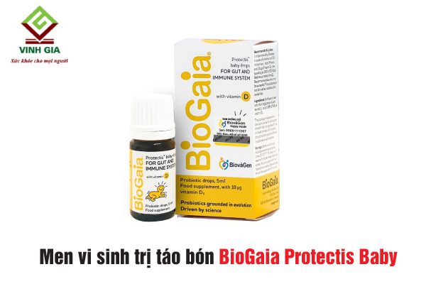 Men vi sinh cải thiện chứng táo bón BioGaia Protectis Baby Men vi sinh cải thiện chứng táo bón BioGaia Protectis Baby