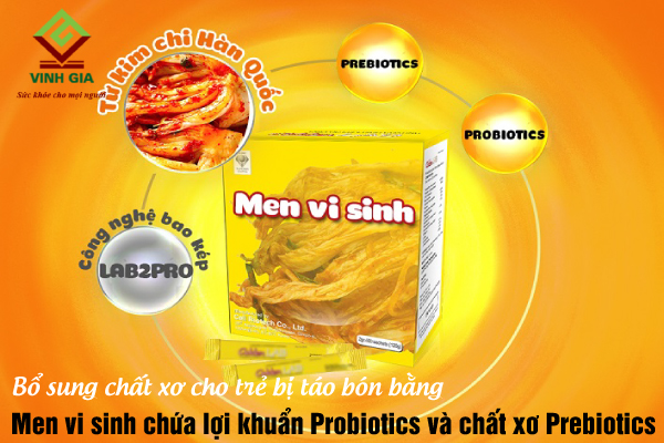 Men vi sinh chứa lợi khuẩn Probiotics và chất xơ Prebiotics từ kim chi Hàn Quốc Men vi sinh chứa lợi khuẩn Probiotics và chất xơ Prebiotics từ kim chi Hàn Quốc