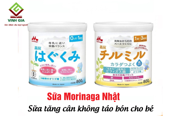 Morinaga là thương hiệu sữa cải thiện tiêu hóa cho bé hàng đầu tại Nhật