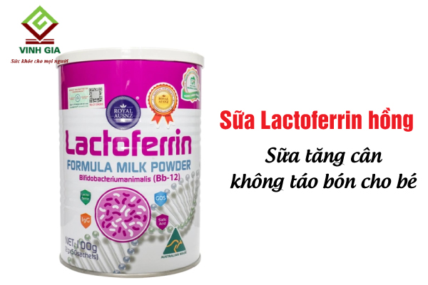 Sữa mát Lactoferrin hồng nâng cao hệ miễn dịch, tăng cường tiêu hóa