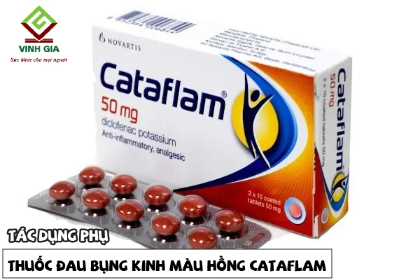 Tác dụng phụ của thuốc đau bụng kinh màu hồng Cataflam Tác dụng phụ của thuốc đau bụng kinh màu hồng Cataflam