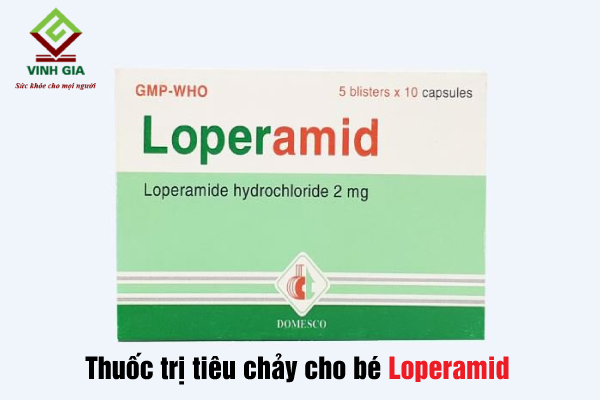 Trẻ bị tiêu chảy nên uống thuốc Loperamid