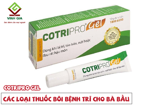 Gel bôi trĩ Cotripro dành cho bà bầu Gel bôi trĩ Cotripro dành cho bà bầu
