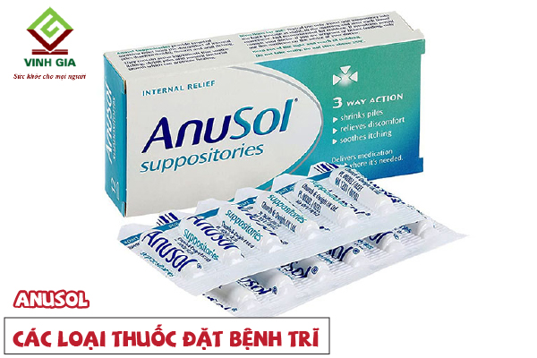 Thuốc đặt hậu môn chữa bệnh trĩ Anusol Thuốc đặt hậu môn chữa bệnh trĩ Anusol