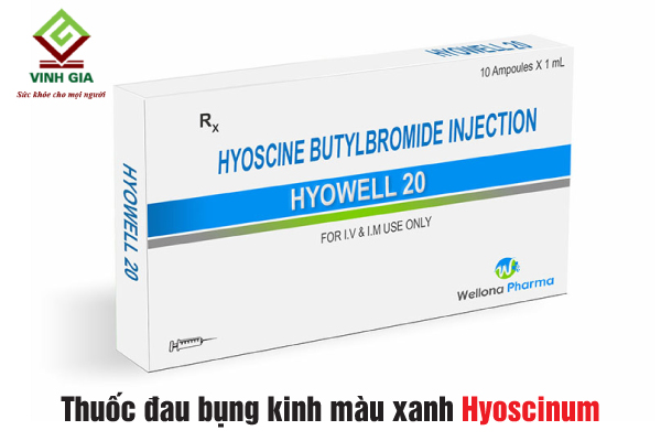 Thuốc màu xanh giảm đau bụng kinh Hyoscinum phù hợp với mức độ nhẹ và trung bình Thuốc màu xanh giảm đau bụng kinh Hyoscinum phù hợp với mức độ nhẹ và trung bình