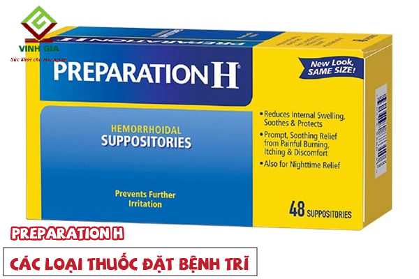 Thuốc Preparation H dạng viên đặt chữa bệnh trĩ Thuốc Preparation H dạng viên đặt chữa bệnh trĩ