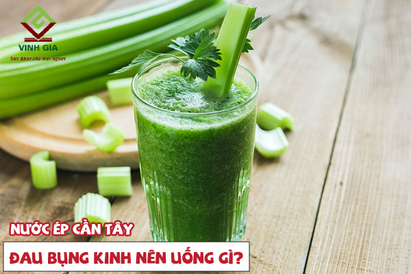 Uống nước ép cần tây là cách để giảm đau bụng kinh nhanh chóng