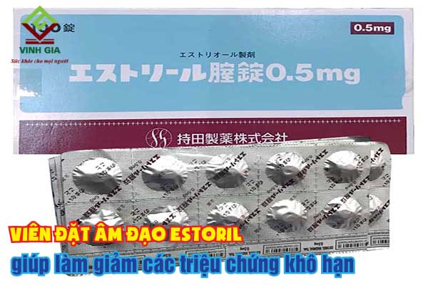 Viên đặt âm đạo Estoril sản phẩm chống khô hạn cho phụ nữ Viên đặt âm đạo Estoril sản phẩm chống khô hạn cho phụ nữ