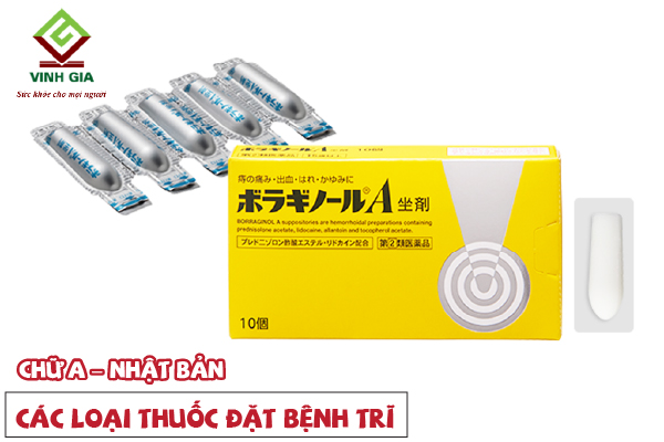 Viên đặt bệnh trĩ nhét hậu môn chữ A của Nhật Bản Viên đặt bệnh trĩ nhét hậu môn chữ A của Nhật Bản