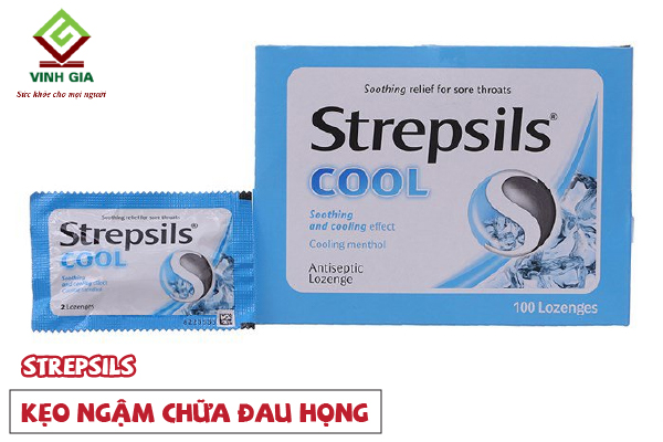 Kẹo ngậm trị đau họng Strepsils Kẹo ngậm trị đau họng Strepsils