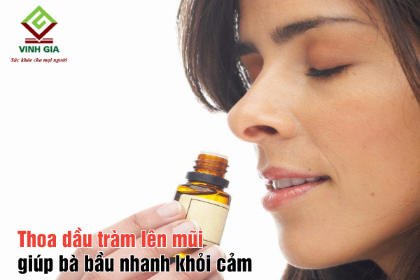 Thoa dầu tràm dưới mũi giúp thông mũi và bà bầu nhanh khỏi cúm hơn Thoa dầu tràm dưới mũi giúp thông mũi và bà bầu nhanh khỏi cúm hơn