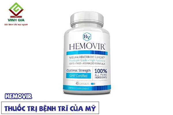 Thuốc giảm nhanh các triệu chứng bệnh trĩ của Mỹ Hemovir Thuốc giảm nhanh các triệu chứng bệnh trĩ của Mỹ Hemovir
