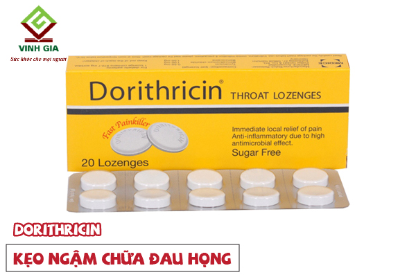 Thuốc ngậm đau họng Dorithricin của Đức Thuốc ngậm đau họng Dorithricin của Đức