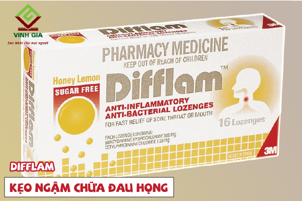 Thuốc ngậm viêm họng Difflam Thuốc ngậm viêm họng Difflam