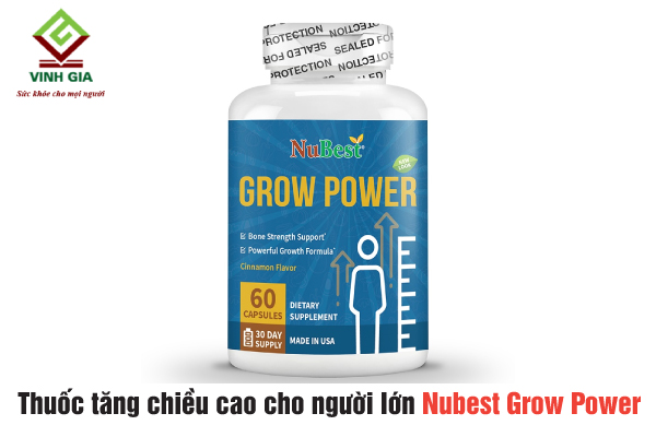 Nubest Grow Power - Thuốc hỗ trợ tăng chiều cao khi trưởng thành Nubest Grow Power - Thuốc hỗ trợ tăng chiều cao khi trưởng thành