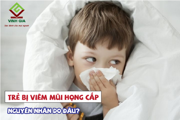 Trẻ bị viêm mũi họng cấp do nhiều nguyên nhân khác nhau