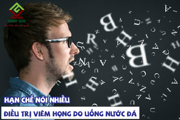 Hạn chế nói nhiều là cách giảm triệu chứng đau họng do nước đá đơn giản nhất