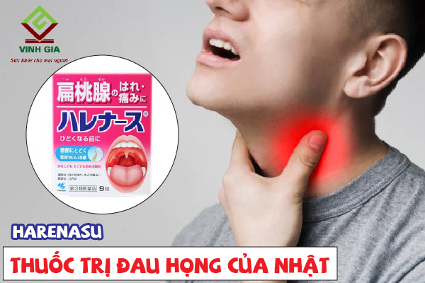 Thuốc điều trị viêm họng của Nhật Harenasu