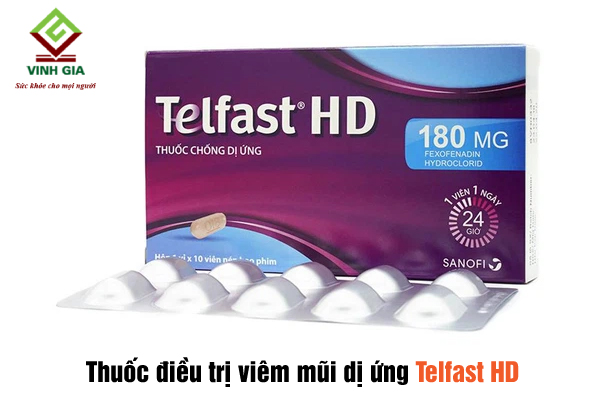 Bị viêm mũi dị ứng nên uống thuốc Telfast HD