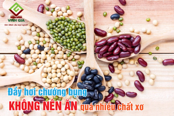 Những thực phẩm giàu chất xơ như họ đậu dễ gây khó tiêu đầy bụng