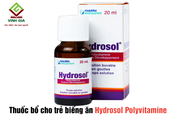 Thuốc bổ Hydrosol Polyvitamine cho trẻ biếng ăn chậm lớn