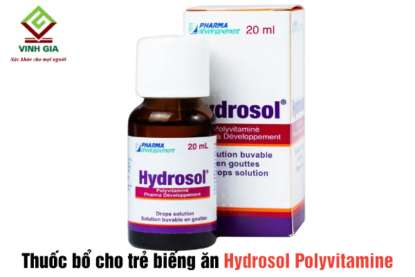 Thuốc bổ Hydrosol Polyvitamine cho trẻ biếng ăn chậm lớn Thuốc bổ Hydrosol Polyvitamine cho trẻ biếng ăn chậm lớn