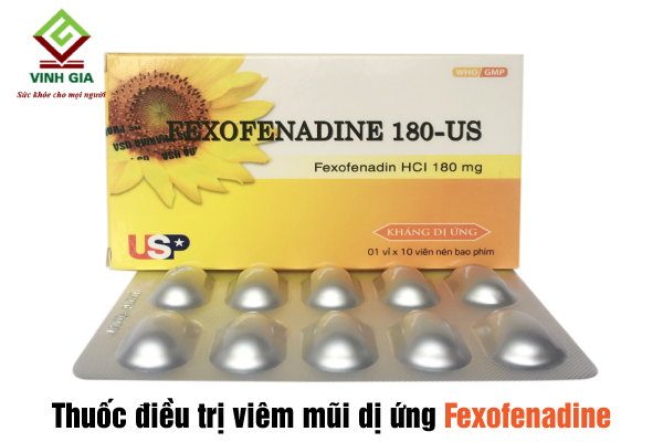 Thuốc chữa viêm mũi dị ứng Fexofenadine