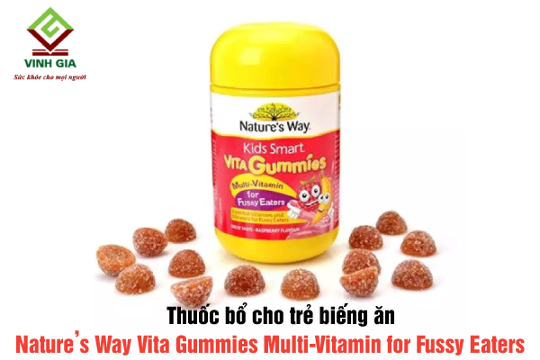 Thuốc hỗ trợ trẻ biếng ăn Nature’s Way Vita Gummies Multi-Vitamin for Fussy Eaters