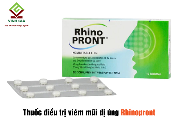 Thuốc uống Rhinopront trị viêm mũi dị ứng