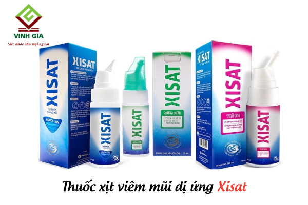 Thuốc xịt viêm mũi dị ứng thời tiết Xisat Thuốc xịt viêm mũi dị ứng thời tiết Xisat