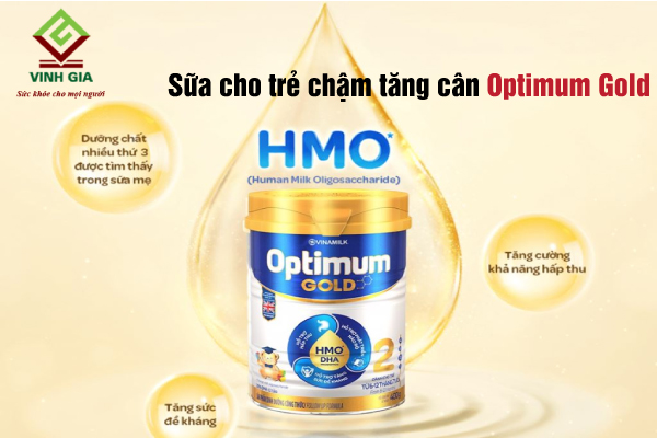 Uống sữa Optimum Gold kích thích bé ăn ngon, tăng cân đều