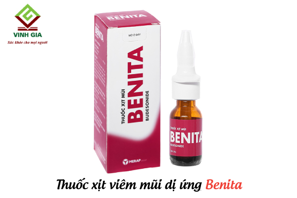 Xịt mũi trị viêm mũi dị ứng bằng Benita Xịt mũi trị viêm mũi dị ứng bằng Benita