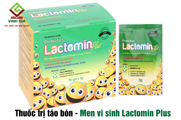 Bị táo bón nên bổ sung men vi sinh Lactomin Plus