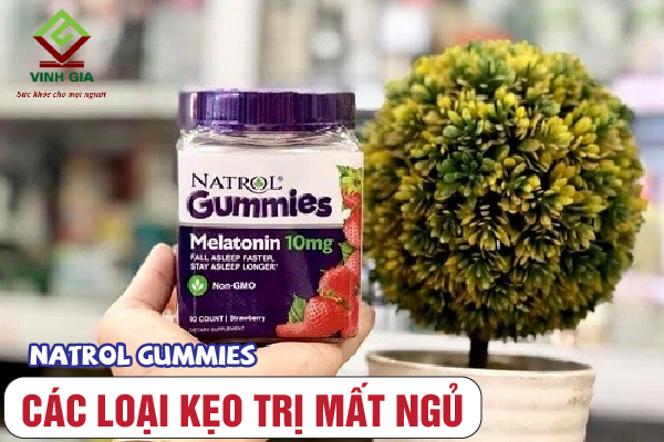 Kẹo chữa mất ngủ Natrol Gummies của Mỹ Kẹo chữa mất ngủ Natrol Gummies của Mỹ