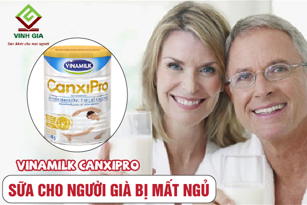 Sữa Vinamilk Canxipro hỗ trợ cải thiện chứng mất ngủ cho người già