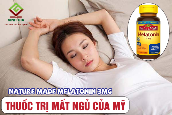 Thuốc chữa mất ngủ của mỹ Nature Made Melatonin 3mg Thuốc chữa mất ngủ của mỹ Nature Made Melatonin 3mg