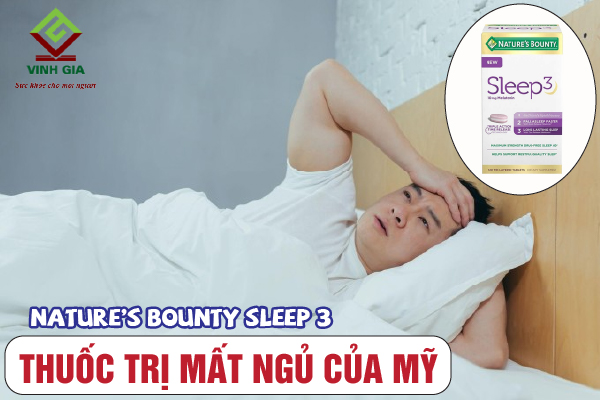Viên uống cải thiện giấc ngủ của Mỹ Nature’s Bounty Sleep 3