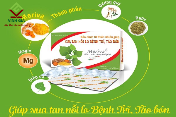 Viên uống chứa Đương quy, Rutin, Meriva, Diếp cá giúp cải thiện bệnh táo bón Viên uống chứa Đương quy, Rutin, Meriva, Diếp cá giúp cải thiện bệnh táo bón