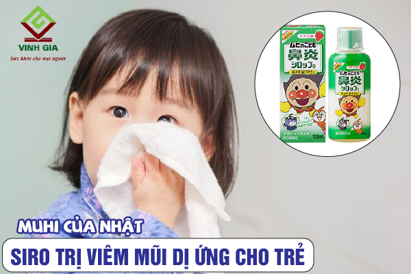 Siro chữa viêm mũi dị ứng cho trẻ Muhi Nhật Bản