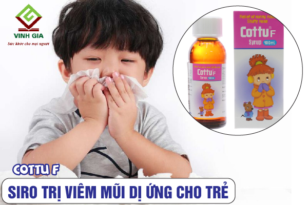 Siro Cottu F chữa viêm mũi dị ứng cho bé an toàn Siro Cottu F chữa viêm mũi dị ứng cho bé an toàn