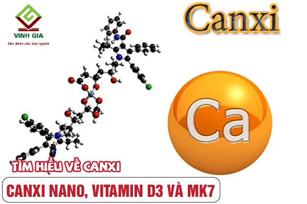 Tìm hiểu về Canxi có trong bộ 3 Canxi nano, vitamin D3 và mk7