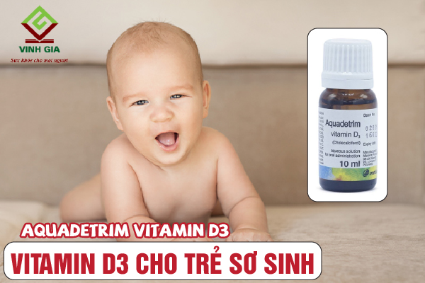 Aquadetrim Vitamin D3 dành cho bé sơ sinh Aquadetrim Vitamin D3 dành cho bé sơ sinh